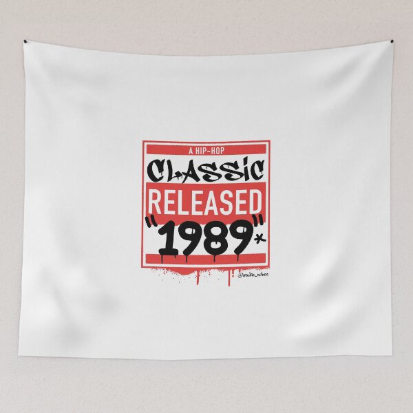 Item preview, 1989 Hip Hop born year artwork for all old school Hip Hop lovers. designed and sold by studioochee03.