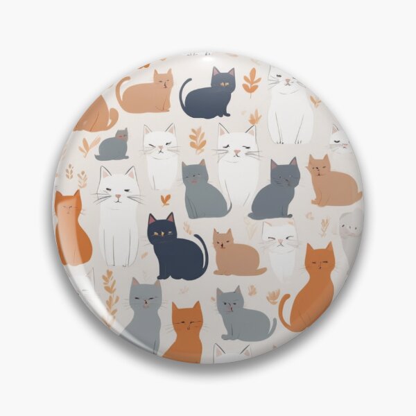 Item preview, Seamless minimalist cat pattern designed and sold by brandingpro.