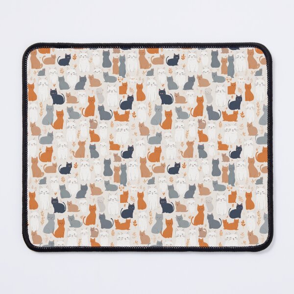 Item preview, Seamless minimalist cat pattern designed and sold by brandingpro.