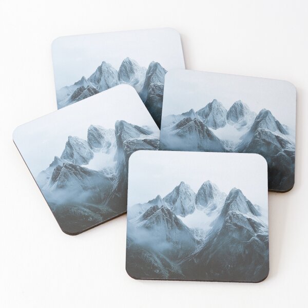 Item preview, Winter Mountains Landscape, Mountains Wall Art designed and sold by NicolasGlowArt.