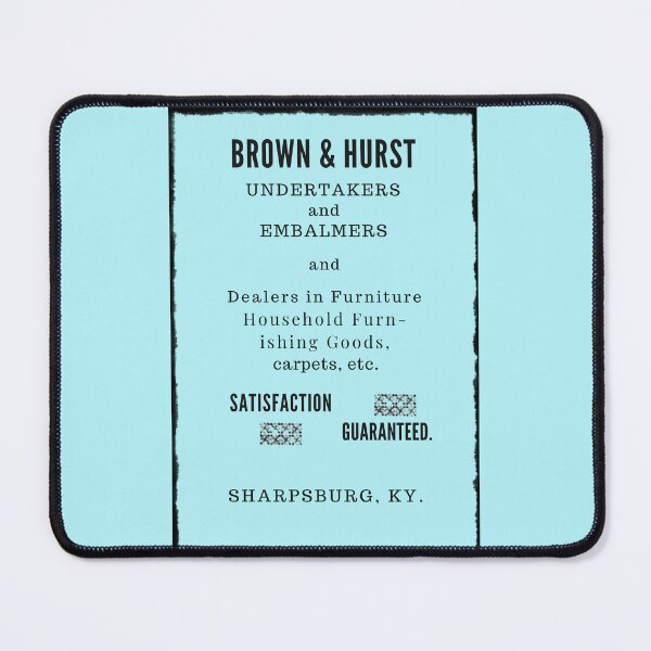 Item preview, Brown & Hurst Undertakers and Embalmers designed and sold by JoezPlace.