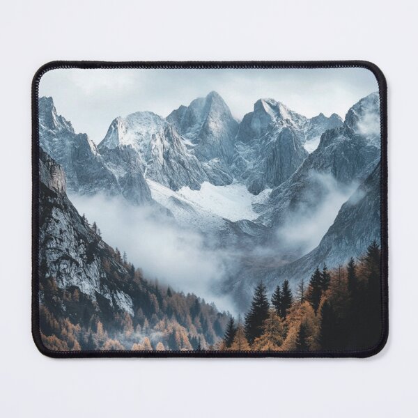 Item preview, Winter Mountains Landscape, Nature Wall Art designed and sold by NicolasGlowArt.