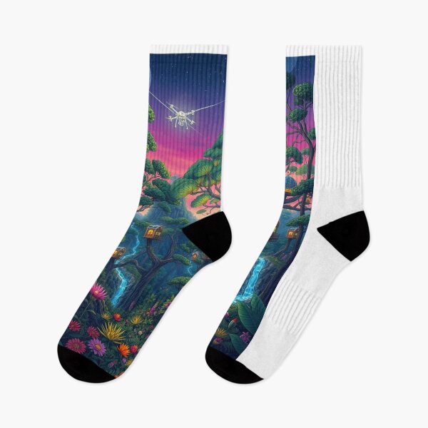 Item preview, "Futuristic Forest Haven: Harmony of Nature and Technology" designed and sold by Milina3.