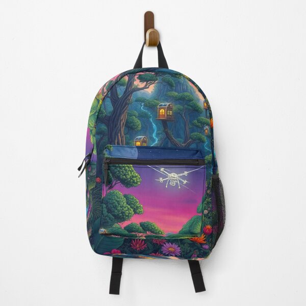 Item preview, "Futuristic Forest Haven: Harmony of Nature and Technology" designed and sold by Milina3.