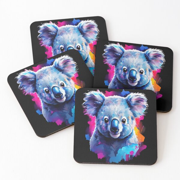 Item preview, Cute and Vibrant Painted Koala designed and sold by BirdsnStuff.