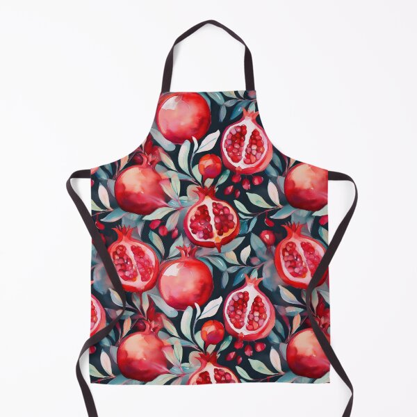 Item preview, Watercolor Pomegranate Fruit Pattern designed and sold by 100Sunsets.