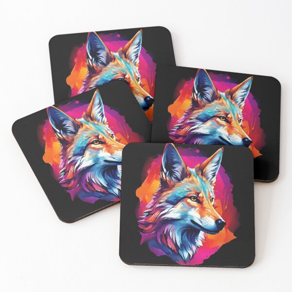 Item preview, Jackal in Watercolor Splash designed and sold by BirdsnStuff.