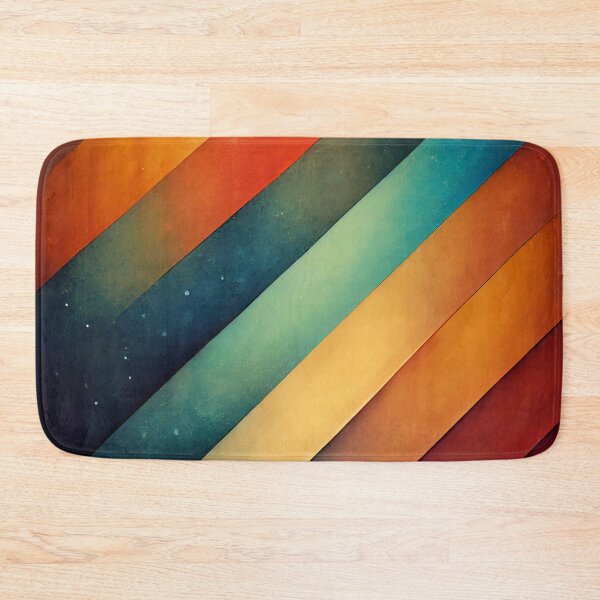 Item preview, Colored diagonal stripes retro vibes designed and sold by Rebelka.