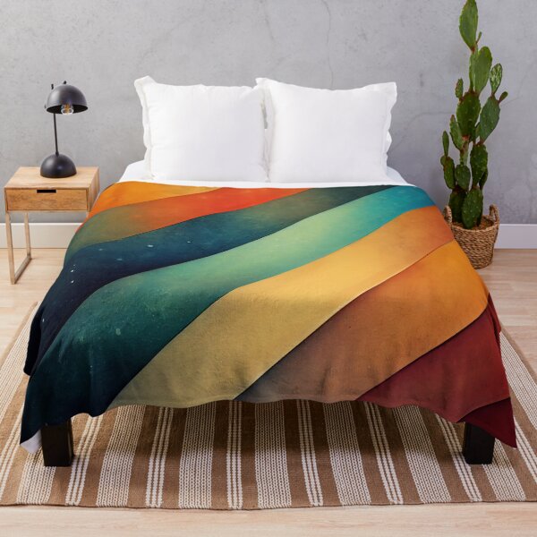 Item preview, Colored diagonal stripes retro vibes designed and sold by Rebelka.