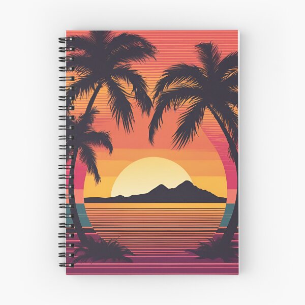 Item preview, Palm Tree Retro 80s Sunset Beach designed and sold by BigKingMonkey.