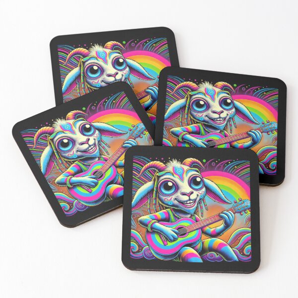 Item preview, Alien Goat Reggae Vibes Psychedelic Art designed and sold by Noussairox.