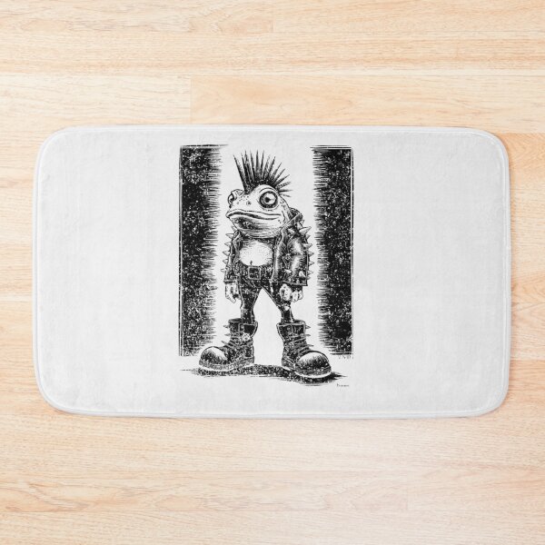 Item preview, Hilarious Vintage Mohican Punk Rocker Frog designed and sold by paulo silveira.