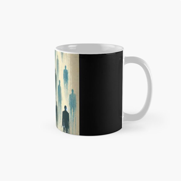 Item preview, Blue Abstract Crowd of People designed and sold by Blink Art Studio.