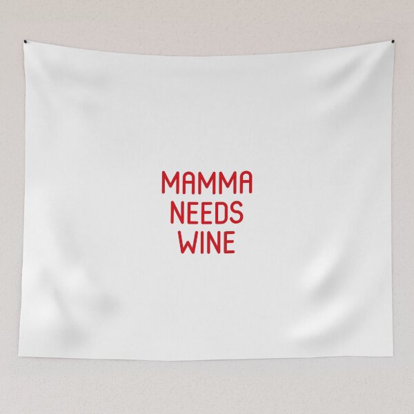 Item preview, Mamma needs wine funny gift idea designed and sold by anajamelek.