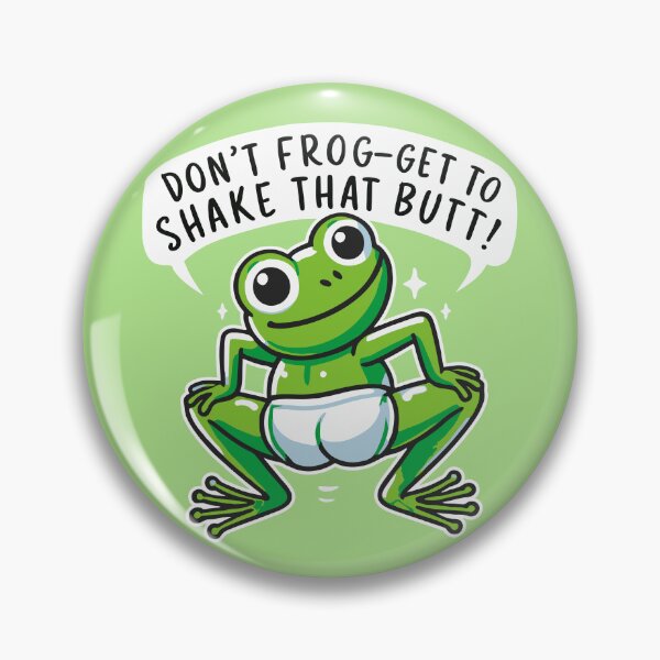 Item preview, Frog butt x frog butt designed and sold by The  Knick Knack Nook.