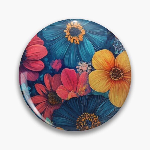 Artikelvorschau, Lebendige Blüten auf einer mitternachtsblauen Leinwand entworfen und verkauft von GhadeerGhonaim.