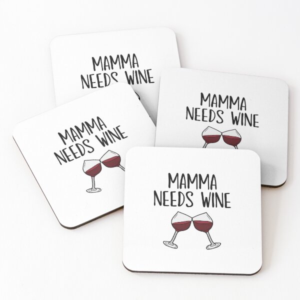Item preview, Mamma needs wine funny gift idea designed and sold by anajamelek.