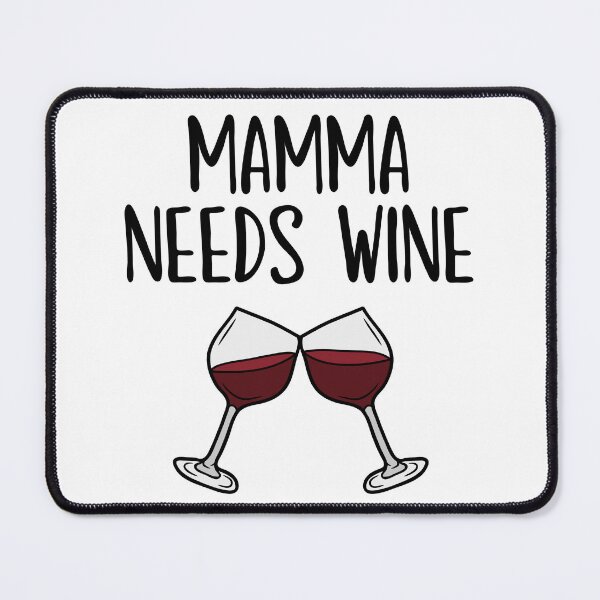 Item preview, Mamma needs wine funny gift idea designed and sold by anajamelek.
