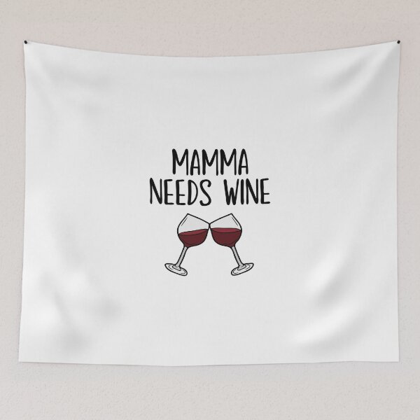 Item preview, Mamma needs wine funny gift idea designed and sold by anajamelek.