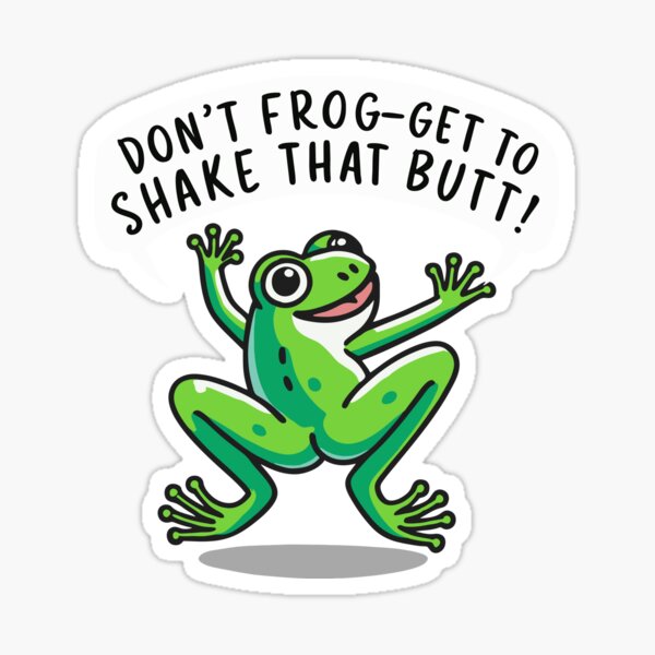 Item preview, Frog butt x frog butt designed and sold by The  Knick Knack Nook.