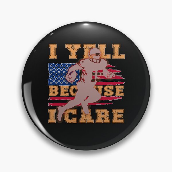 Item preview, I Yell Because I Care Football Dad Funny US Flag Fathers Day  designed and sold by MizoX7.