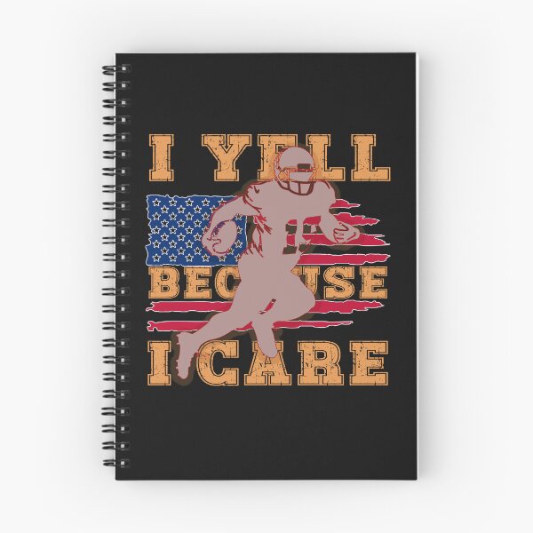 Item preview, I Yell Because I Care Football Dad Funny US Flag Fathers Day  designed and sold by MizoX7.