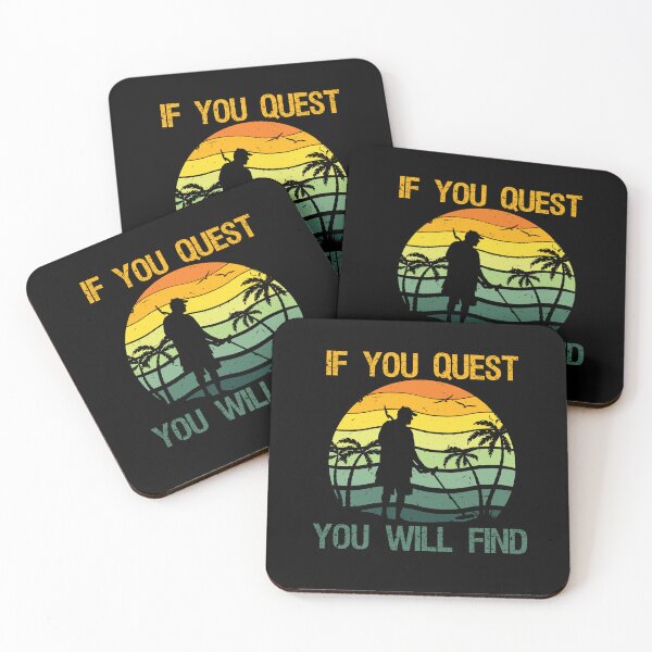 Item preview, If You Quest You Will Find - Detectorist on the beach Colorful Vintage Retro Sunset designed and sold by Rodim91.