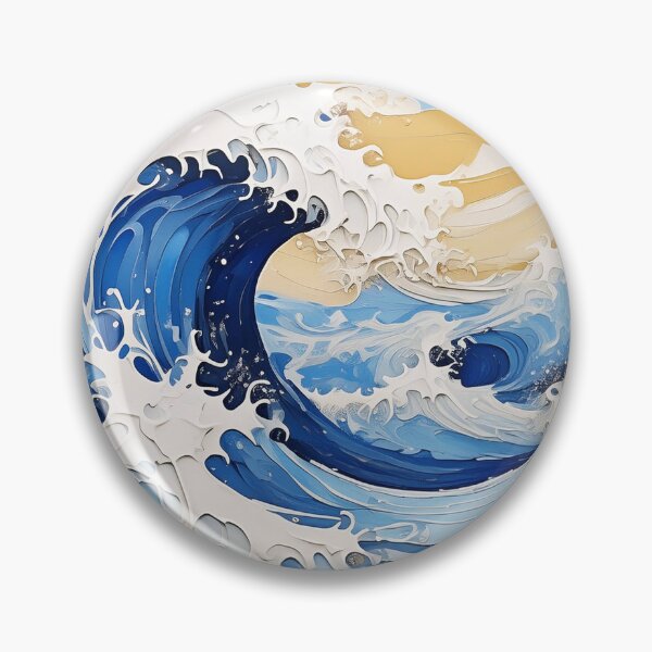 Item preview, Ocean Waves Acrylic Painting, Coastal Art designed and sold by EnchantedWishes.