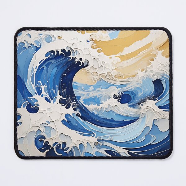 Item preview, Ocean Waves Acrylic Painting, Coastal Art designed and sold by EnchantedWishes.