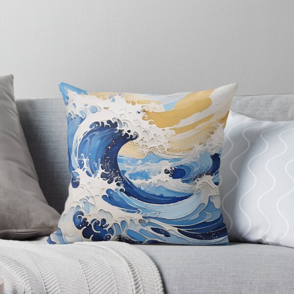 Item preview, Ocean Waves Acrylic Painting, Coastal Art designed and sold by EnchantedWishes.