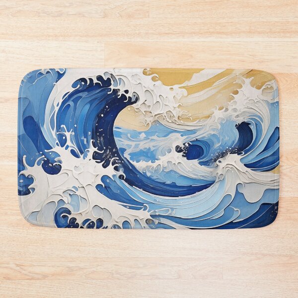 Item preview, Ocean Waves Acrylic Painting, Coastal Art designed and sold by EnchantedWishes.