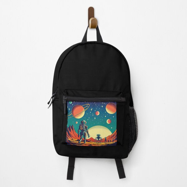Item preview, Robot Exploring An Alien Planet Pop Art Style designed and sold by artofuniverse.