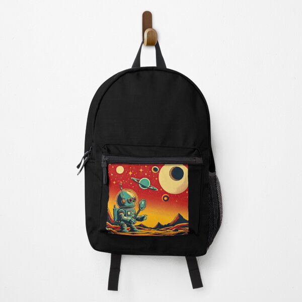 Item preview, Robot Exploring An Alien Planet Pop Art Style designed and sold by artofuniverse.