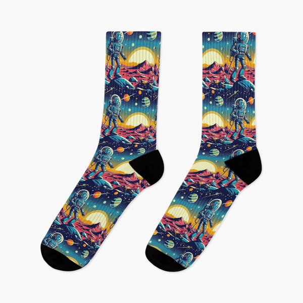 Item preview, Robot Exploring An Alien Planet Pop Art Style designed and sold by artofuniverse.