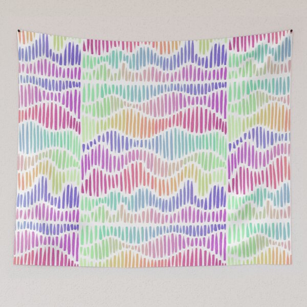 Artikelvorschau, Wellen des Regenbogens entworfen und verkauft von @ south_beach_doodles.