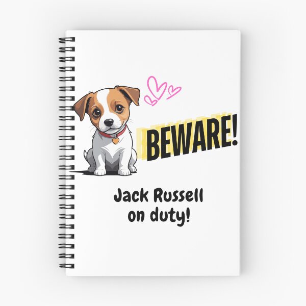 Item preview, Cute and Funny Jack Russell Dog Pet Beware Jack Russell on Duty designed and sold by FreeStyleTrend.