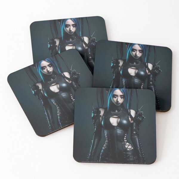 Item preview, Cyber Goth Girl, Sexy Photography, Black PVC designed and sold by Burn-Ego.