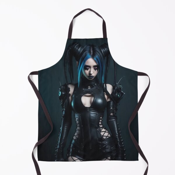 Item preview, Cyber Goth Girl, Sexy Photography, Black PVC designed and sold by Burn-Ego.