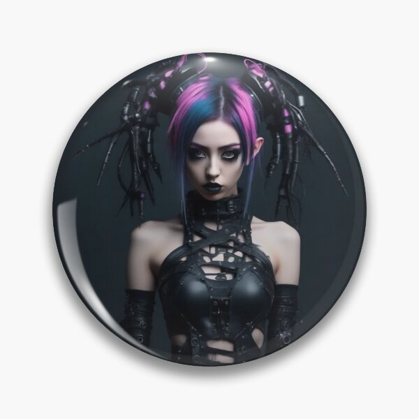 Artikelvorschau, Cyber-Gothic-Modell, sexy Fotografie, schwarzes PVC entworfen und verkauft von Burn-Ego.