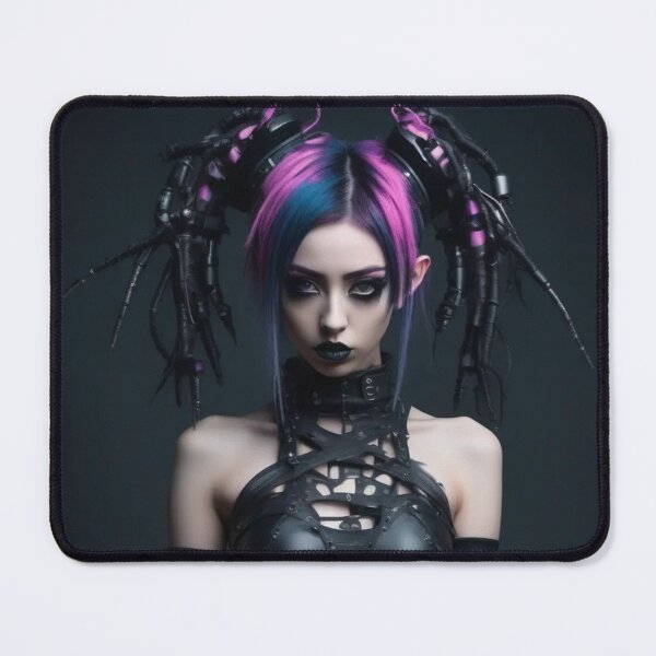 Artikelvorschau, Cyber-Gothic-Modell, sexy Fotografie, schwarzes PVC entworfen und verkauft von Burn-Ego.