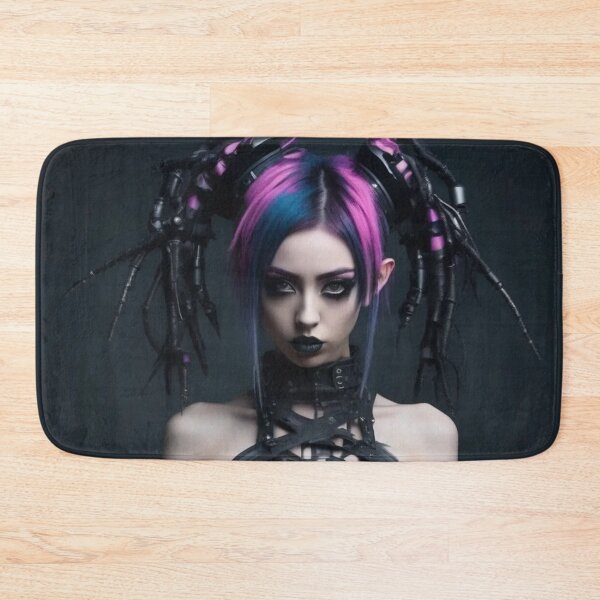 Item preview, Cyber Goth Model, Sexy Photography, Black PVC designed and sold by Burn-Ego.