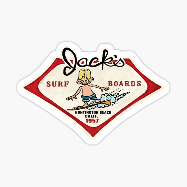 Item preview, Vintage surfer Jack’s - retro surfing california Surfboards 1950’s -1960’s  designed and sold by Kludoman.