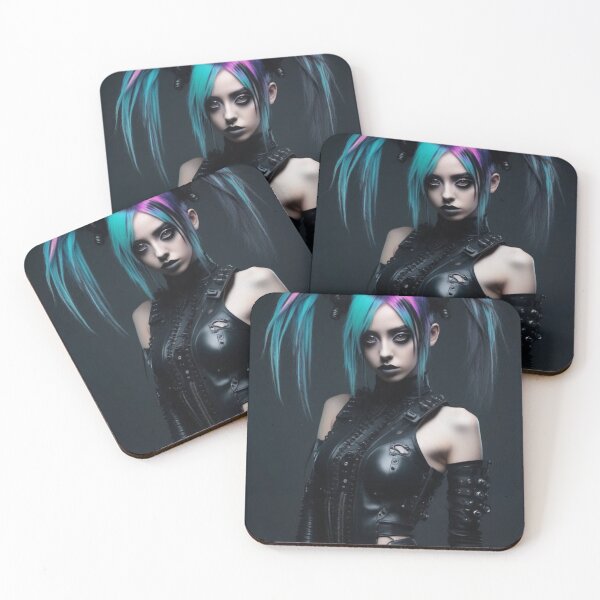 Item preview, Sexy Cyber Goth, Photography, Black PVC, Pigtails designed and sold by Burn-Ego.