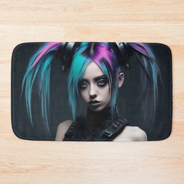 Item preview, Sexy Cyber Goth, Photography, Black PVC, Pigtails designed and sold by Burn-Ego.