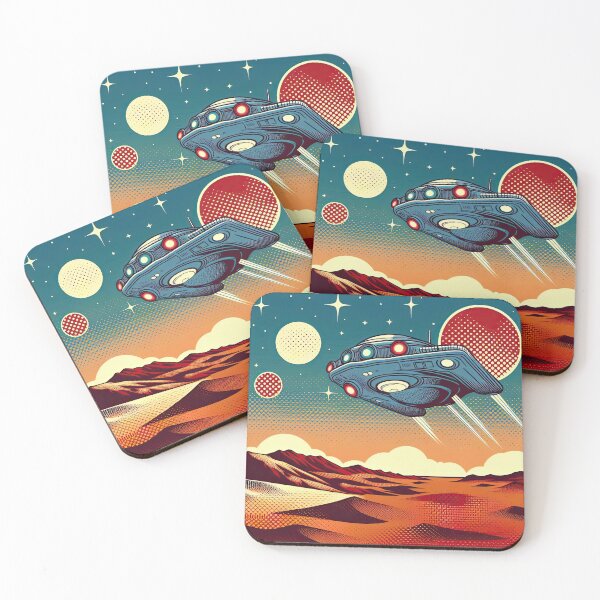Item preview, Spaceship Pop Art Style designed and sold by artofuniverse.