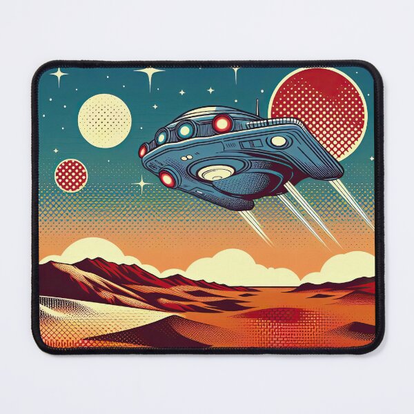 Item preview, Spaceship Pop Art Style designed and sold by artofuniverse.