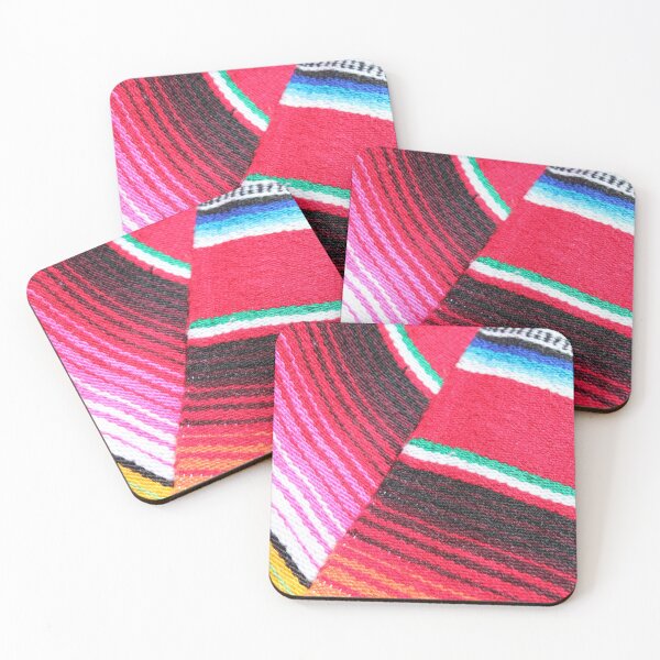 Item preview, Mexican poncho stock background fiesta Mexico cinco de mayo blanket serape rug in bright colours with copy space photo flat lay minimal minimalist pattern designed and sold by cheekylorns.