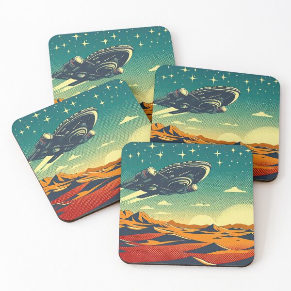 Item preview, Spaceship Pop Art Style designed and sold by artofuniverse.