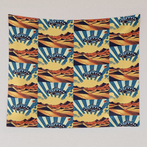 Item preview, Spaceship Pop Art Style designed and sold by artofuniverse.