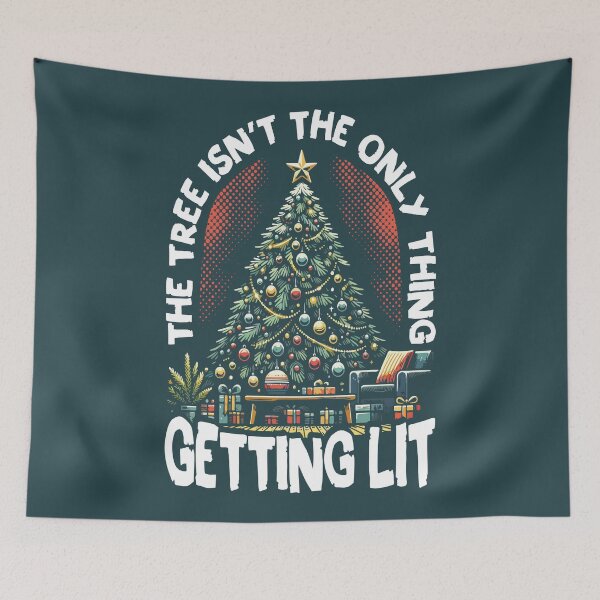 Item preview, Christmas Tree Drinking Joke Getting Lit designed and sold by Maljonic.